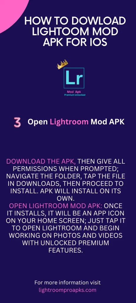 Step 3 of Downloading Lightroom for IOS